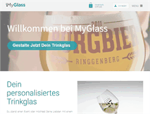 Tablet Screenshot of myglass.ch